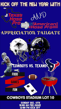 Cowboys vs. Texans Tailgate Party Dec. 11, 2022!