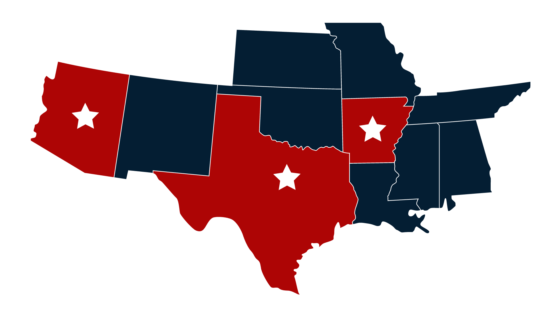 Texas Hose Pro Distributor Map